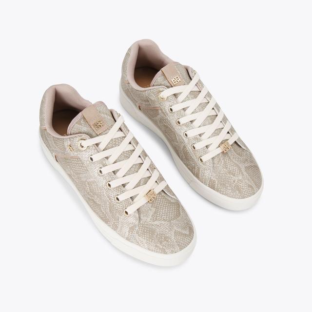 Carvela By Kurt Geiger LILLIAN Snake Print Trainer By KG KURT GEIGER