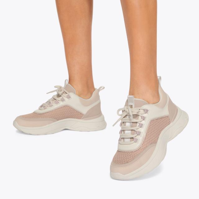 Carvela By Kurt Geiger LINK Pink Knitted Sneaker By KG KURT GEIGER