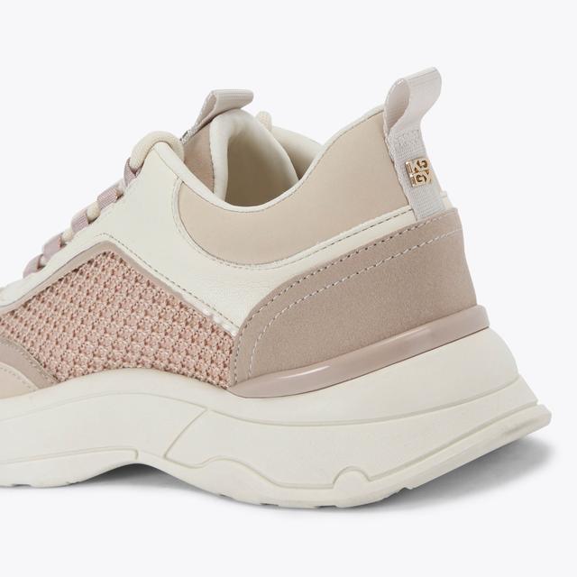 Carvela By Kurt Geiger LINK Pink Knitted Sneaker By KG KURT GEIGER