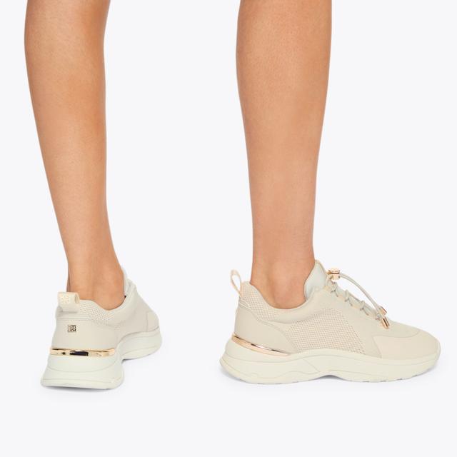 Carvela By Kurt Geiger LINK TOGGLE Bone Knitted Sneaker By KG KURT GEIGER
