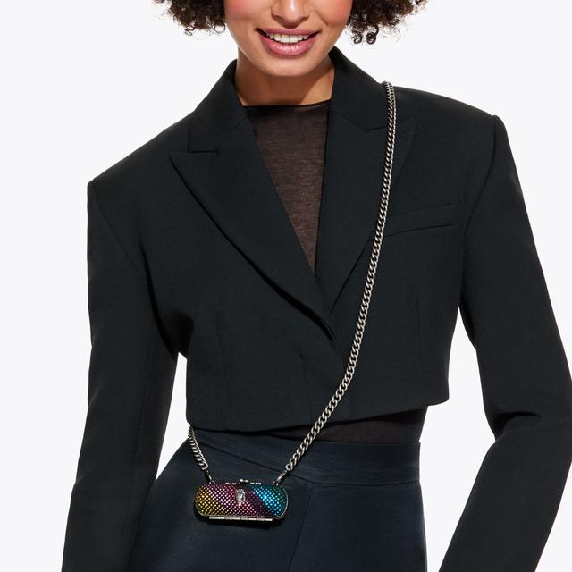 Carvela By Kurt Geiger LIPSTICK HOLDER CLUTCH Rainbow Lipstick Cross Body Bag By KURT GEIGER LONDON