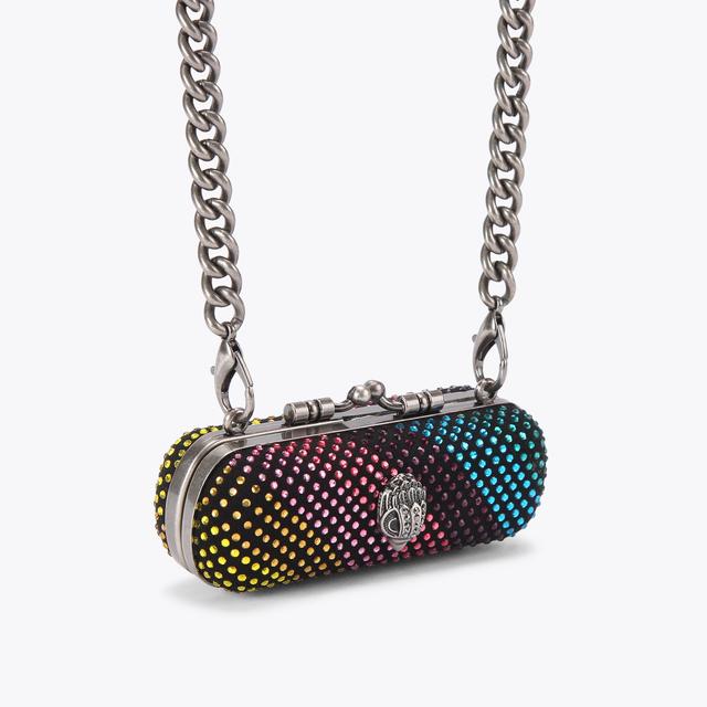 Carvela By Kurt Geiger LIPSTICK HOLDER CLUTCH Rainbow Lipstick Cross Body Bag By KURT GEIGER LONDON