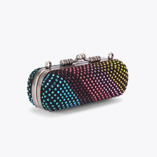 Carvela By Kurt Geiger LIPSTICK HOLDER CLUTCH Rainbow Lipstick Cross Body Bag By KURT GEIGER LONDON
