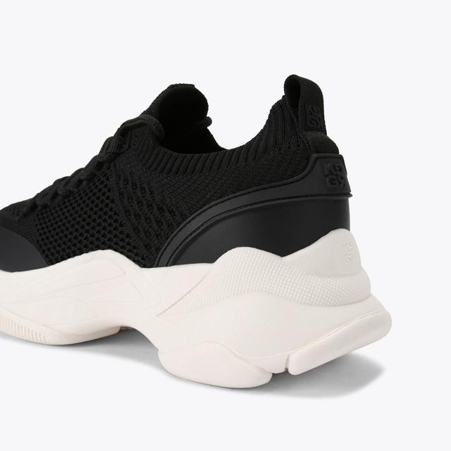 Carvela By Kurt Geiger LIVELY Black Fabric Sneaker By KG KURT GEIGER