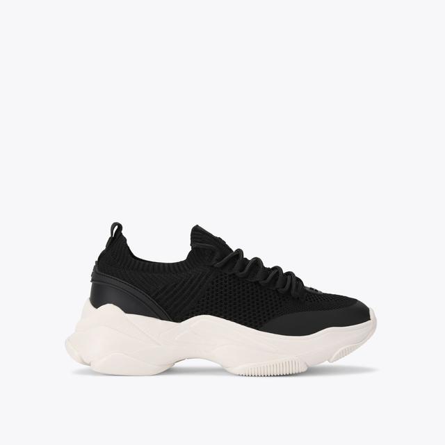 carvela by kurt geiger LIVELY Black Fabric Sneaker by KG KURT GEIGER
