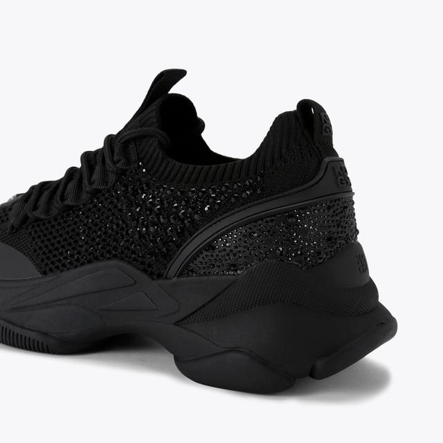 Carvela By Kurt Geiger LIVELY GEM Black Crystal Sneaker By KG KURT GEIGER