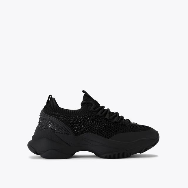 carvela by kurt geiger LIVELY GEM Black Crystal Sneaker by KG KURT GEIGER
