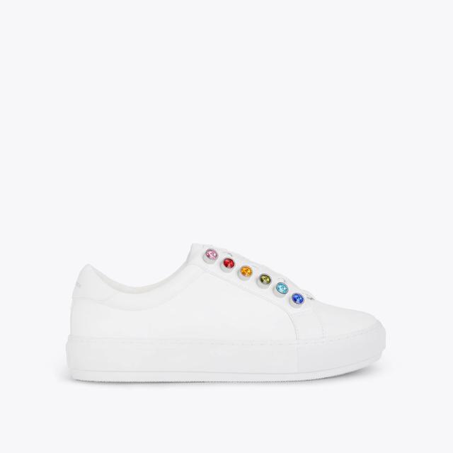 carvela by kurt geiger LIVIAH CHUNKY RAINBOW White Rainbow Gem Chunky Sneakers by KURT GEIGER LONDON
