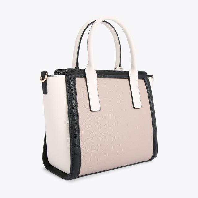 Carvela By Kurt Geiger LOTTIE MIDI TOTE White And Beige Midi Tote Bag By CARVELA