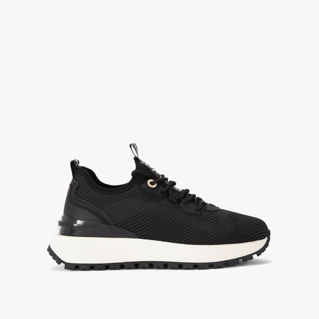 carvela by kurt geiger LOUISA KNIT2 Black Knitted Sneaker by KG KURT GEIGER