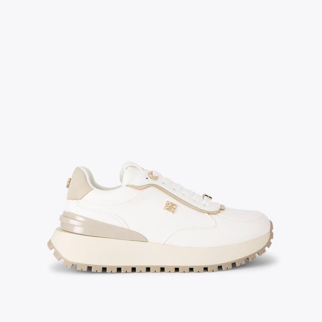 carvela by kurt geiger LOUISA White Lace Up Sneaker by KG KURT GEIGER