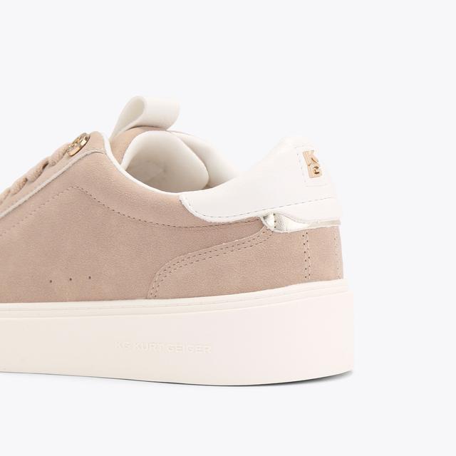 Carvela By Kurt Geiger LOVIE Blush Microsuede Trainer By KG KURT GEIGER