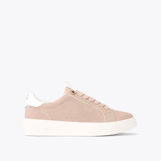 carvela by kurt geiger LOVIE Blush Microsuede Trainer by KG KURT GEIGER