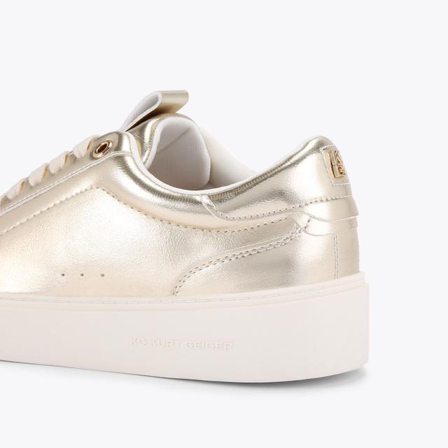 Carvela By Kurt Geiger LOVIE Gold Lace Up Sneaker By KG KURT GEIGER