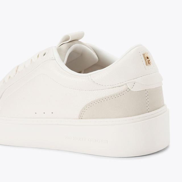 Carvela By Kurt Geiger LOVIE White Lace Up Sneaker By KG KURT GEIGER