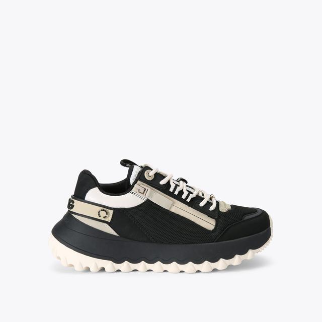 carvela by kurt geiger LOWELL ZIP Black Chunky Sneaker by KG KURT GEIGER