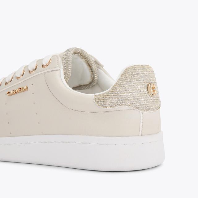 Carvela By Kurt Geiger LUELLA Gold Fabric Trainers By CARVELA