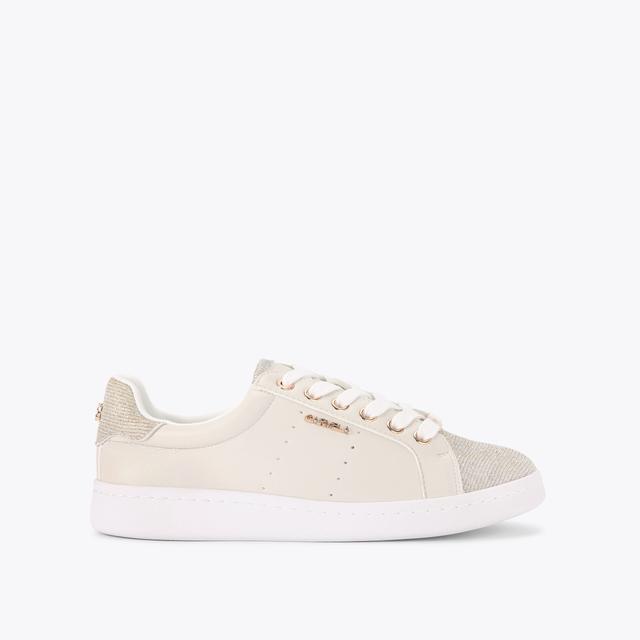 carvela by kurt geiger LUELLA Gold Fabric Trainers by CARVELA
