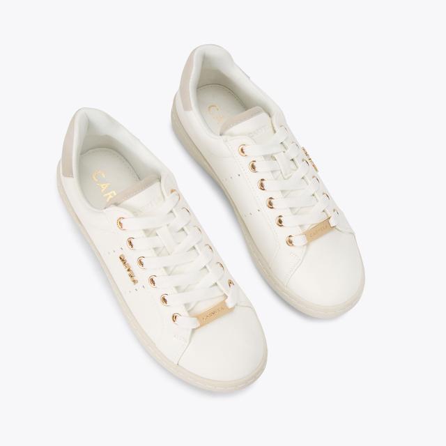 Carvela By Kurt Geiger LUELLA White Lace Up Trainer By CARVELA