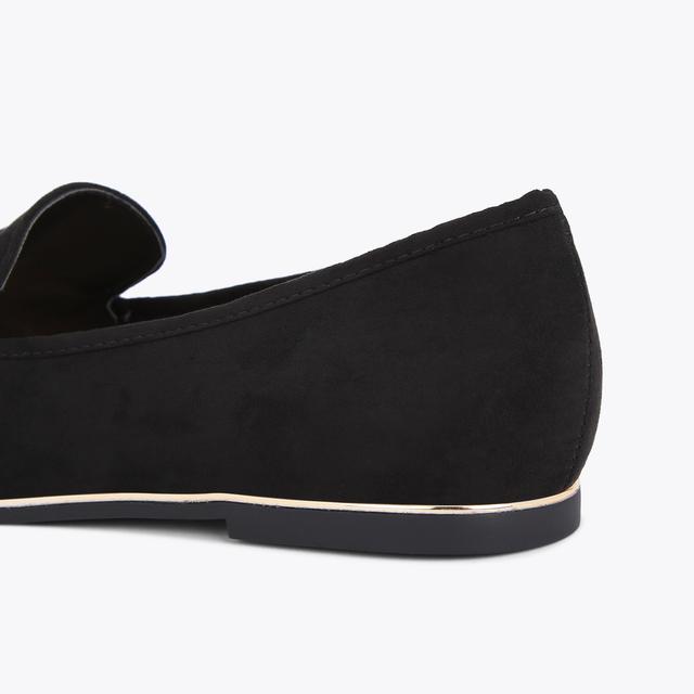 Carvela By Kurt Geiger MABLE3 Black Suedette Court Loafers By KG KURT GEIGER
