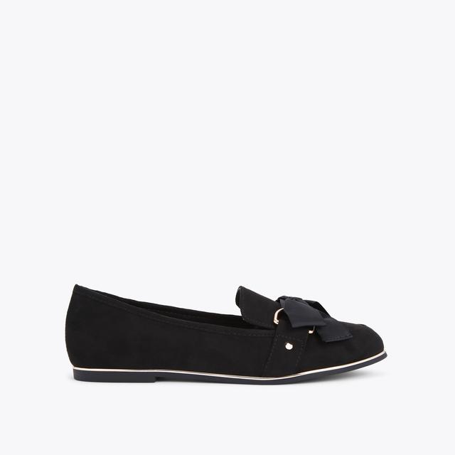 Carvela By Kurt Geiger MABLE3 Black Suedette Court Loafers By KG KURT GEIGER