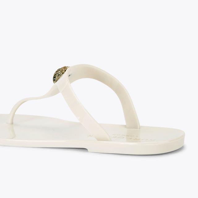 Carvela By Kurt Geiger MADDISON T-BAR Bone Slip On Sandal By KURT GEIGER LONDON
