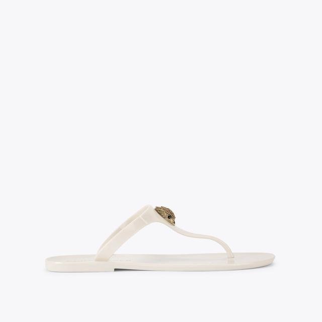 carvela by kurt geiger MADDISON T-BAR Bone Slip On Sandal by KURT GEIGER LONDON