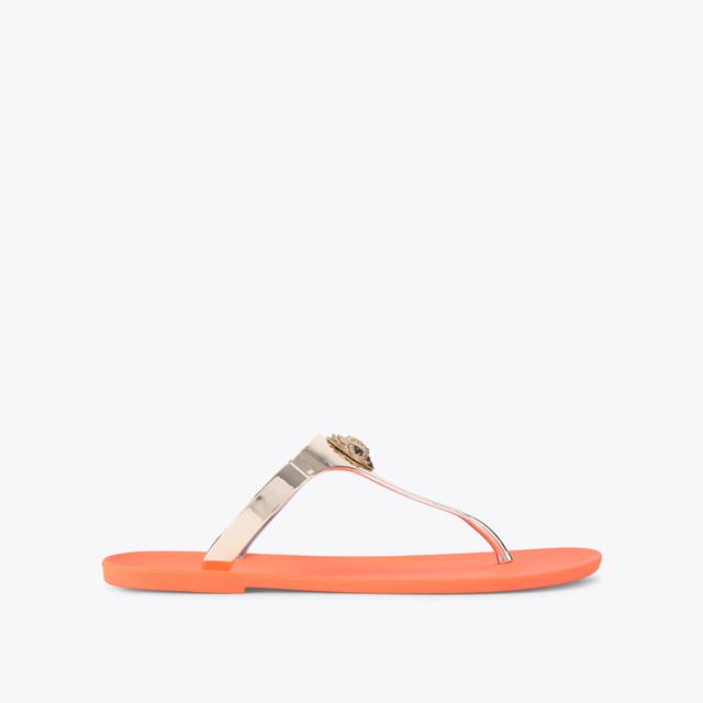 carvela by kurt geiger MADDISON T-BAR Peach Gold Sandal by KURT GEIGER LONDON