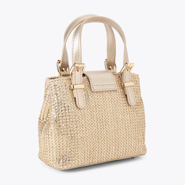 Carvela By Kurt Geiger MARIA MICRO TOTE Metallic Gold Synthetic Micro Tote Bag By CARVELA