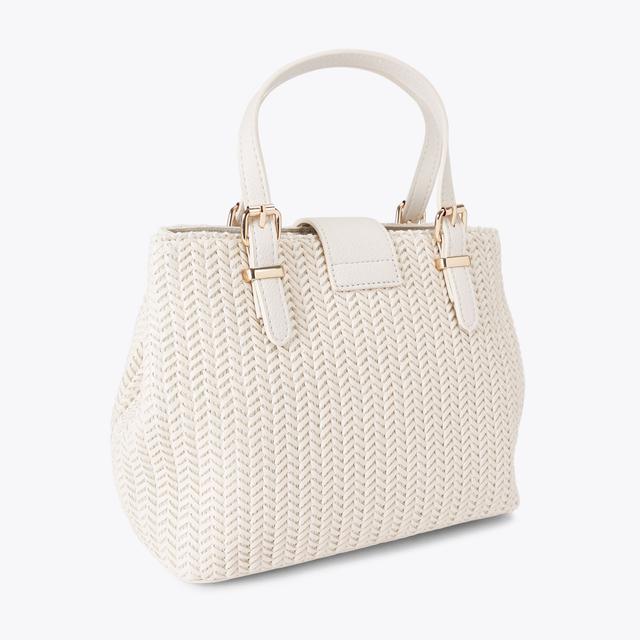 Carvela By Kurt Geiger MARIA MINI WEAVE Bone Woven Style Bag By CARVELA