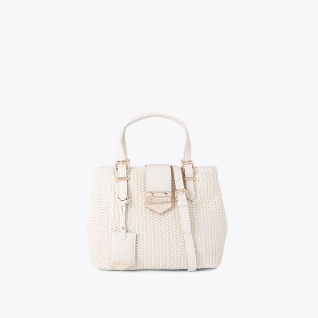 carvela by kurt geiger MARIA MINI WEAVE Bone Woven Style Bag by CARVELA
