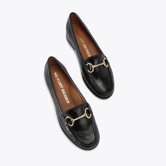 Carvela By Kurt Geiger MATILDA Black Patent Slip On Shoes By KG KURT GEIGER