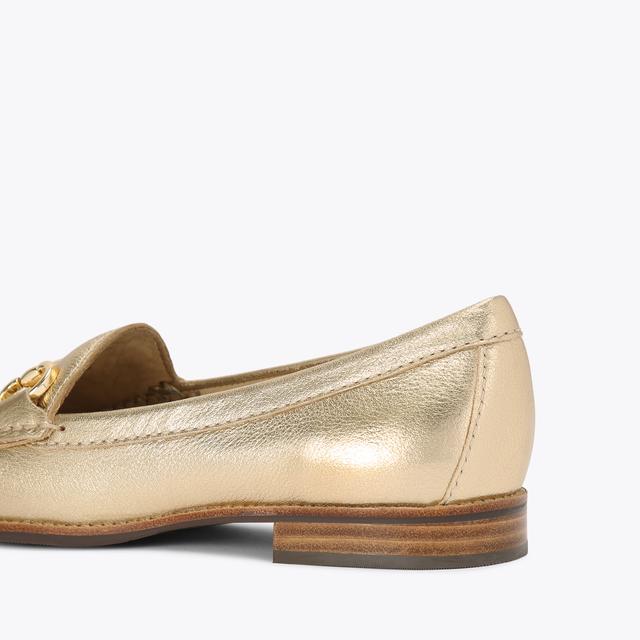 Carvela By Kurt Geiger MATILDA Gold Leather Slip On By KG KURT GEIGER