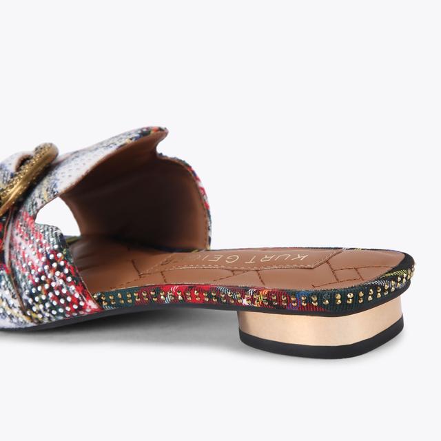 Carvela By Kurt Geiger MAYFAIR FLAT SANDAL Tartan Slide On Sandal By KURT GEIGER LONDON