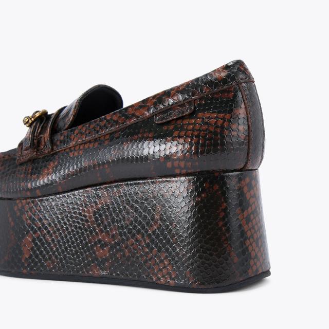 Carvela By Kurt Geiger MAYFAIR FLATFORM LOAFER Lizard Flatform Shoes By KURT GEIGER LONDON