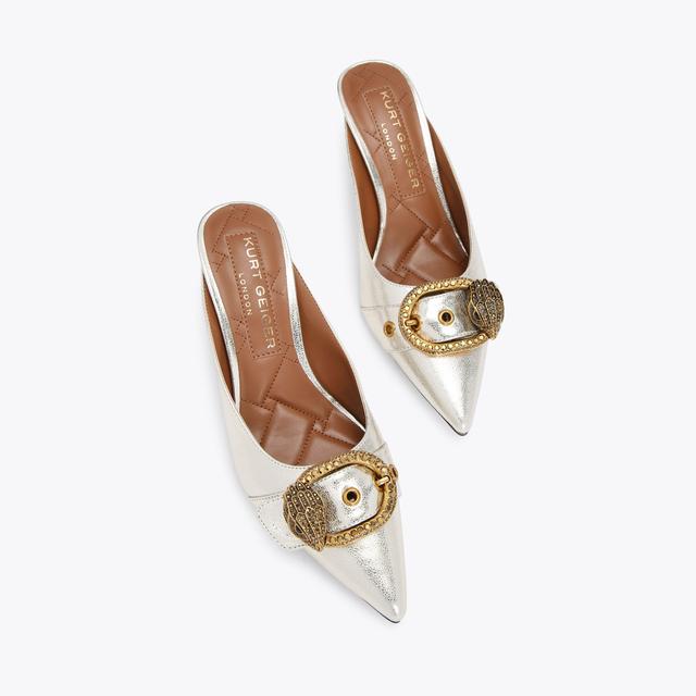 Carvela By Kurt Geiger MAYFAIR MULE Gold Mule Heels By KURT GEIGER LONDON