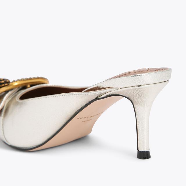 Carvela By Kurt Geiger MAYFAIR MULE Gold Mule Heels By KURT GEIGER LONDON