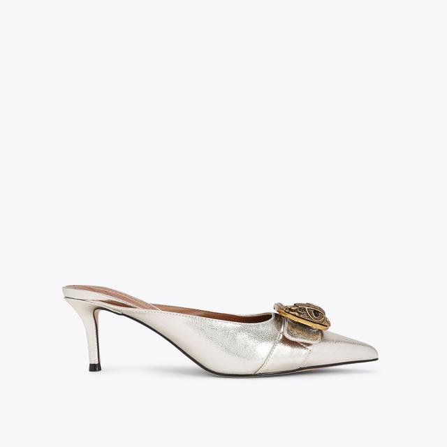 carvela by kurt geiger MAYFAIR MULE Gold Mule Heels by KURT GEIGER LONDON