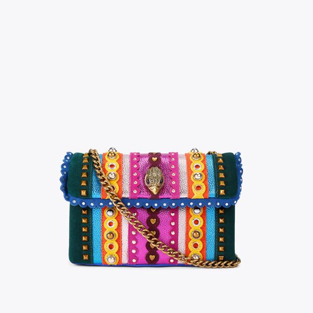 carvela by kurt geiger MD KENSINGTON STUDS Rainbow Suede Shoulder Bag by KURT GEIGER LONDON