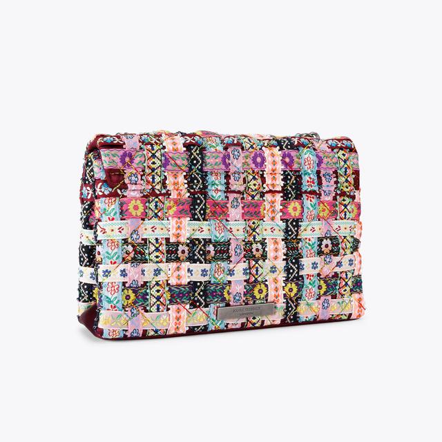 Carvela By Kurt Geiger MEDIUM KENSINGTON Fuchsia Suede Shoulder Bag By KURT GEIGER LONDON