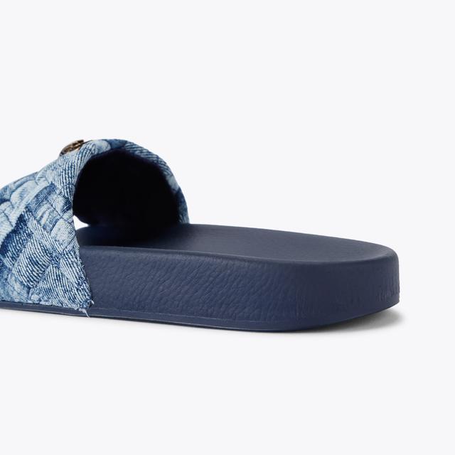 Carvela By Kurt Geiger MEENA EAGLE Blue Denim Slip On Sandal By KURT GEIGER LONDON
