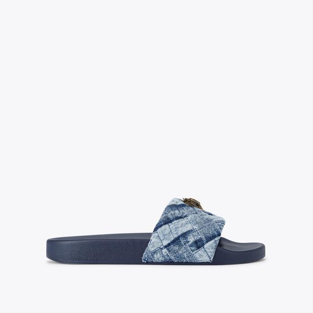 carvela by kurt geiger MEENA EAGLE Blue Denim Slip On Sandal by KURT GEIGER LONDON