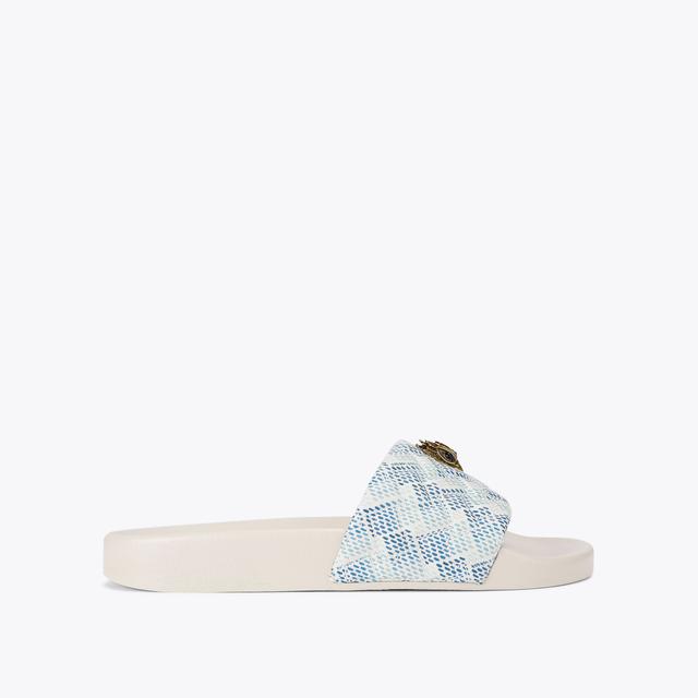 carvela by kurt geiger MEENA EAGLE Blue Weave Slip On Sandal by KURT GEIGER LONDON