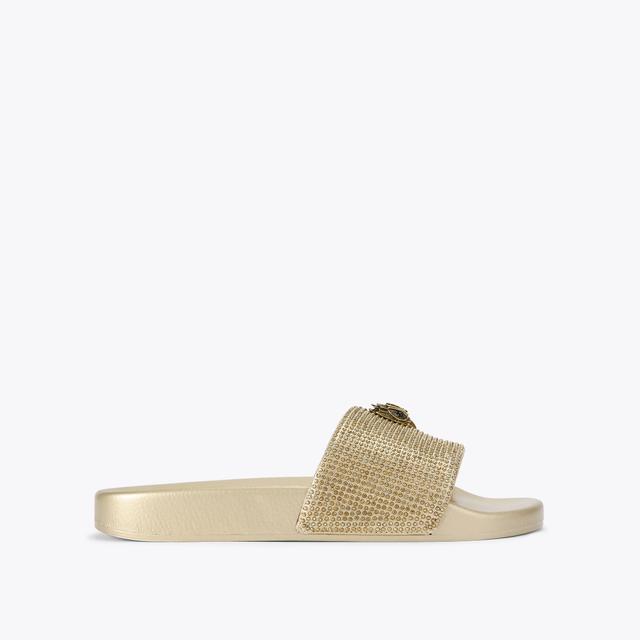 carvela by kurt geiger MEENA EAGLE Gold Crystal Slip On Sandal by KURT GEIGER LONDON