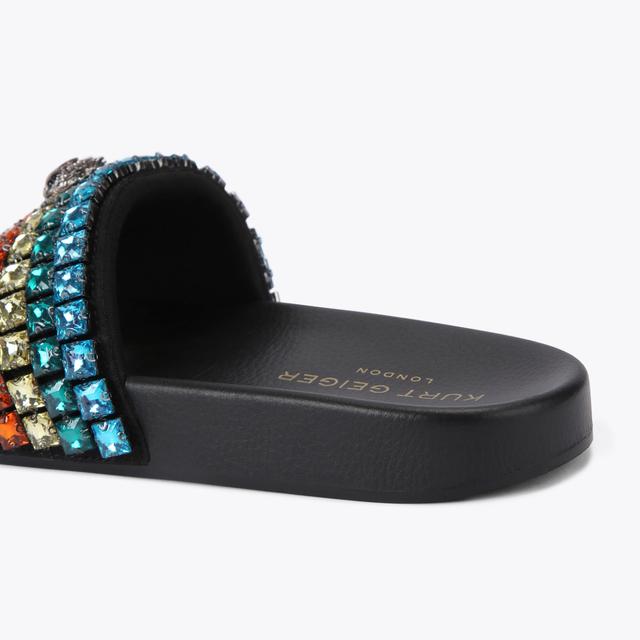 Carvela By Kurt Geiger MEENA EAGLE JEWEL Rainbow Canvas Crystal Sandal By KURT GEIGER LONDON