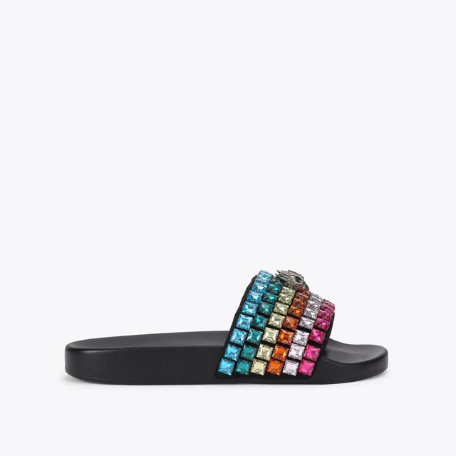 carvela by kurt geiger MEENA EAGLE JEWEL Rainbow Canvas Crystal Sandal by KURT GEIGER LONDON