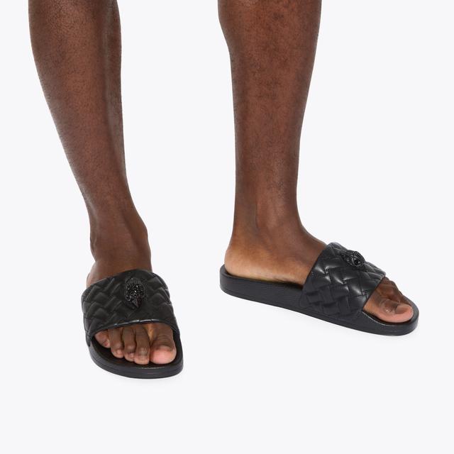 Carvela By Kurt Geiger MEENA EAGLE MENS Black Slip On Sandal By KURT GEIGER LONDON