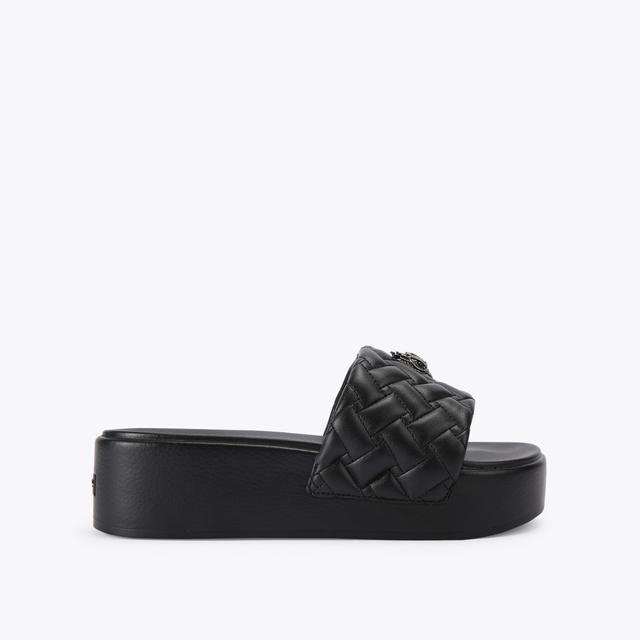 carvela by kurt geiger MEENA EAGLE PLATFORM Black Moulded Platform Sandal by KURT GEIGER LONDON
