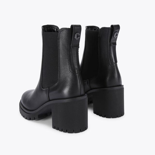 Carvela By Kurt Geiger MEGA Black Leather Ankle Boots By CARVELA COMFORT