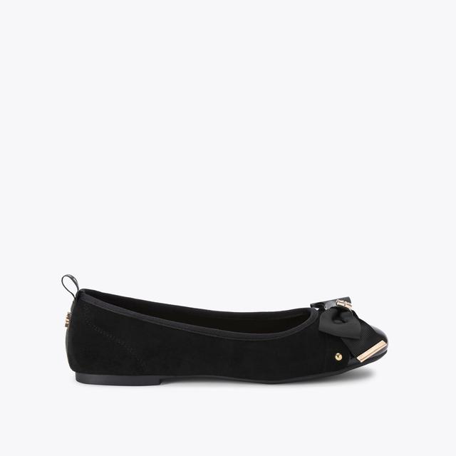 carvela by kurt geiger MEGAN2 Black Microsuede Ballet Flat by KG KURT GEIGER